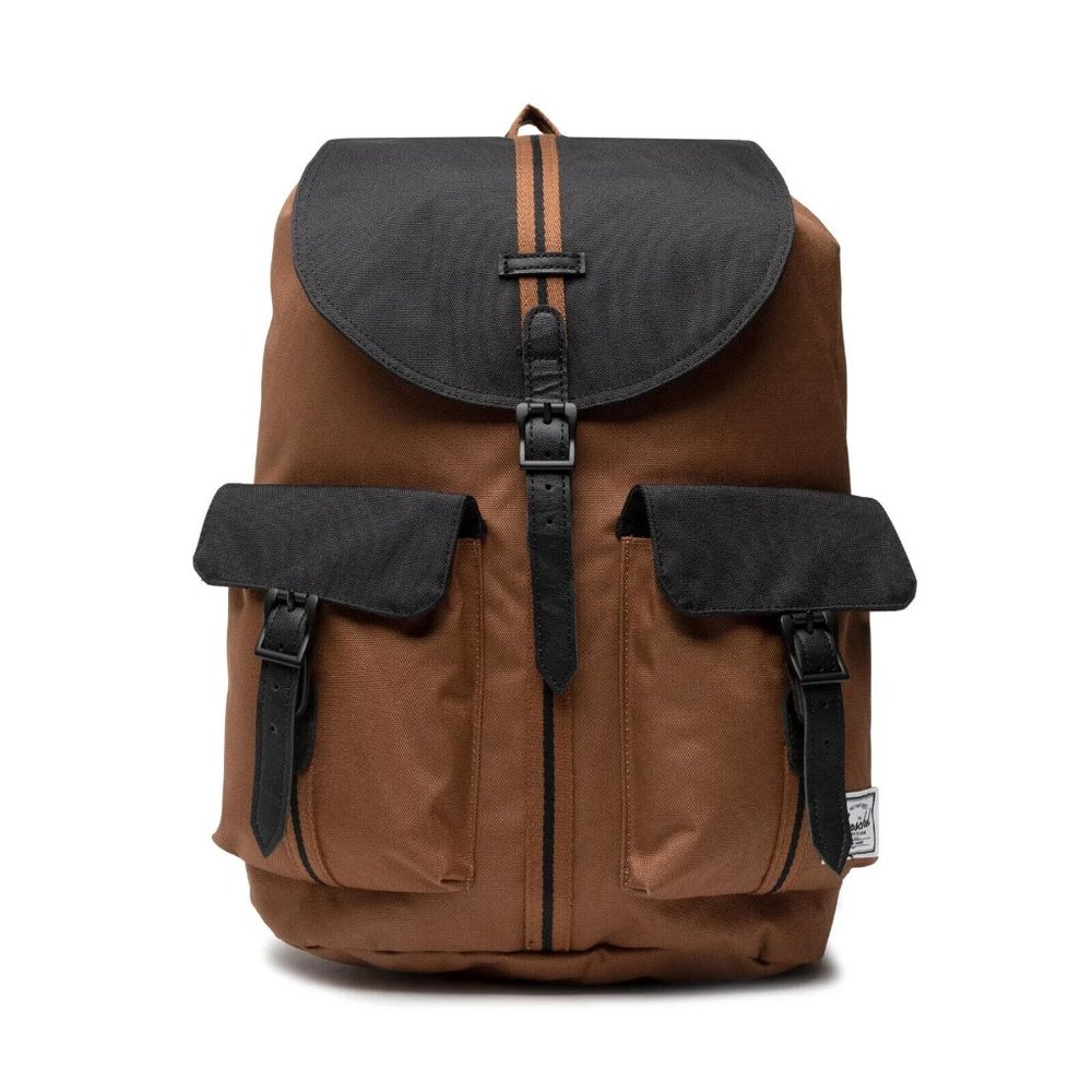 NWT Herschel Supply Co Dawson Backpack SADDLE/BLACK BROWN 20.5L RARE COLOR